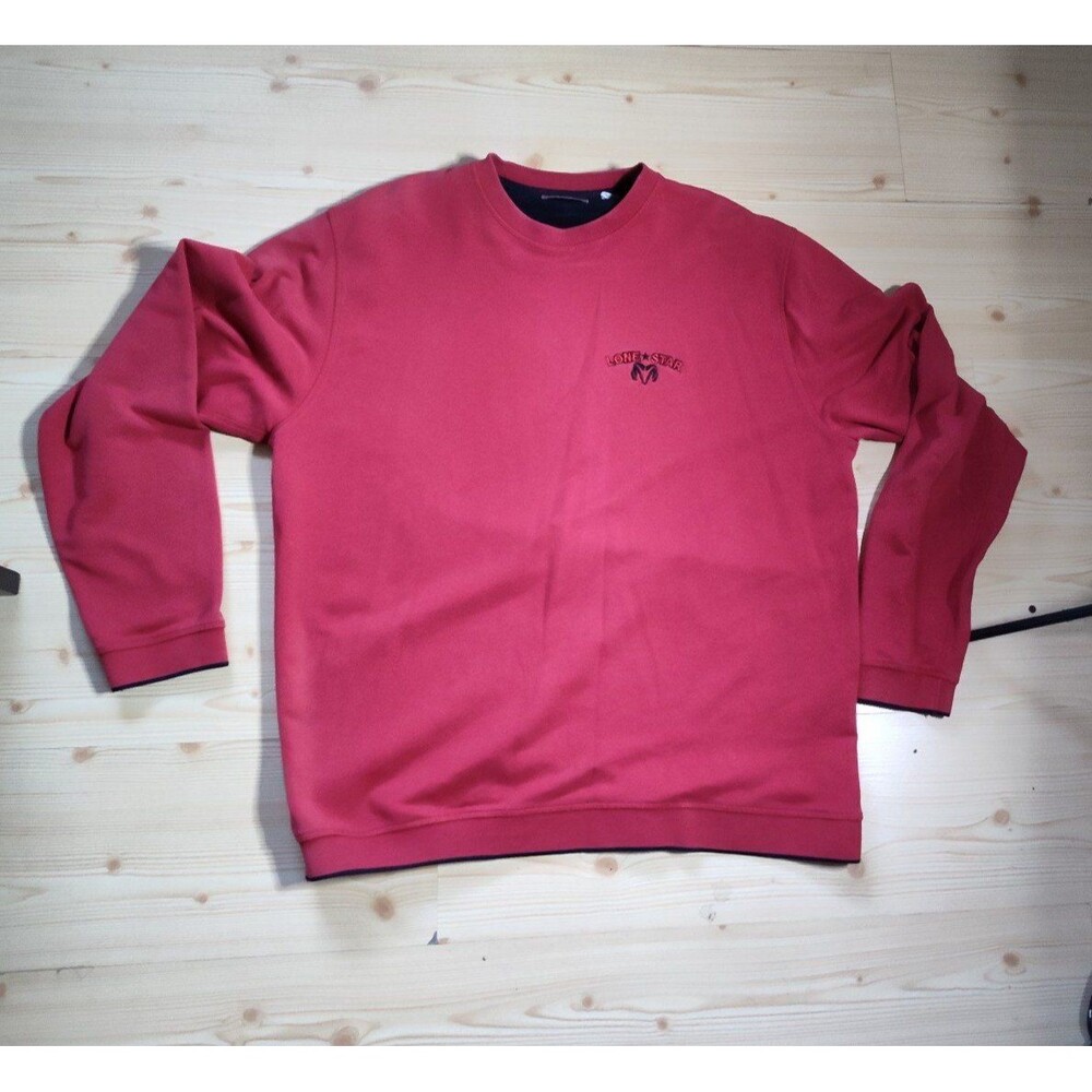 Vintage Lonestar Dodge Logo Embroider Mopar Red Crewneck Sweater  Size XL Ashwor